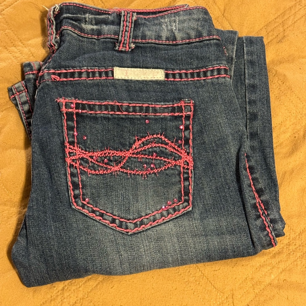 Cowgirl Tuff Pink 25x33 Bootcut